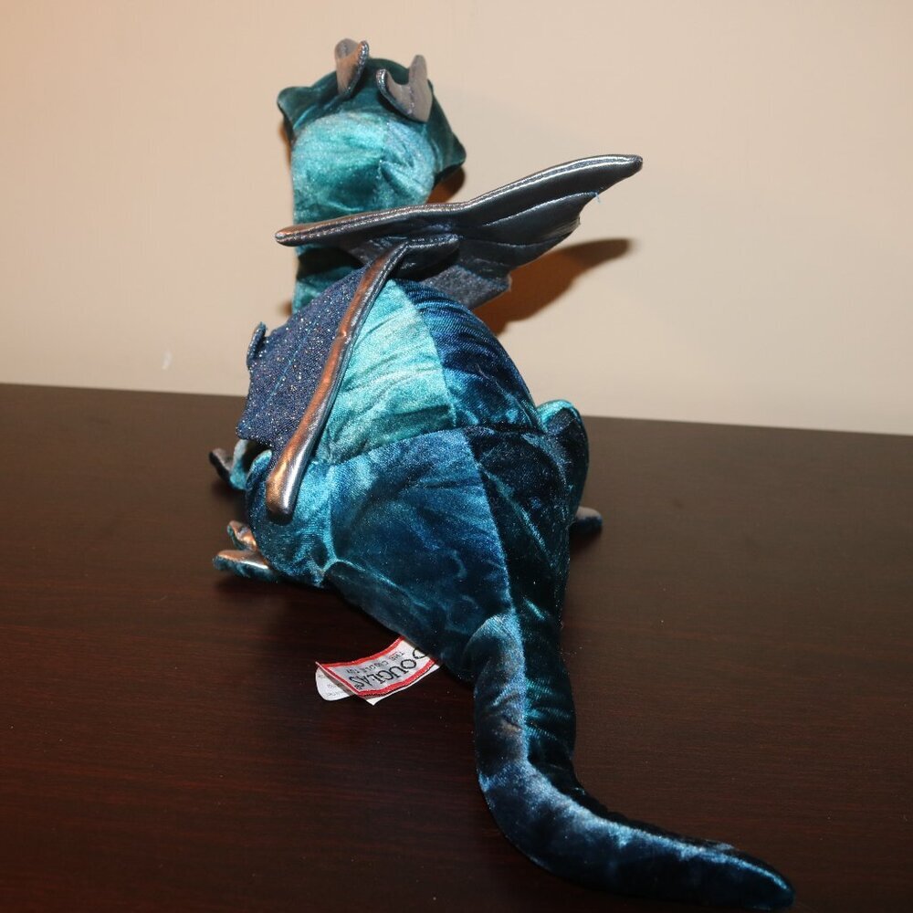 Douglas the cuddle toy adorable winged dragon from nose to tail 19 inches long - Picture 4 of 6